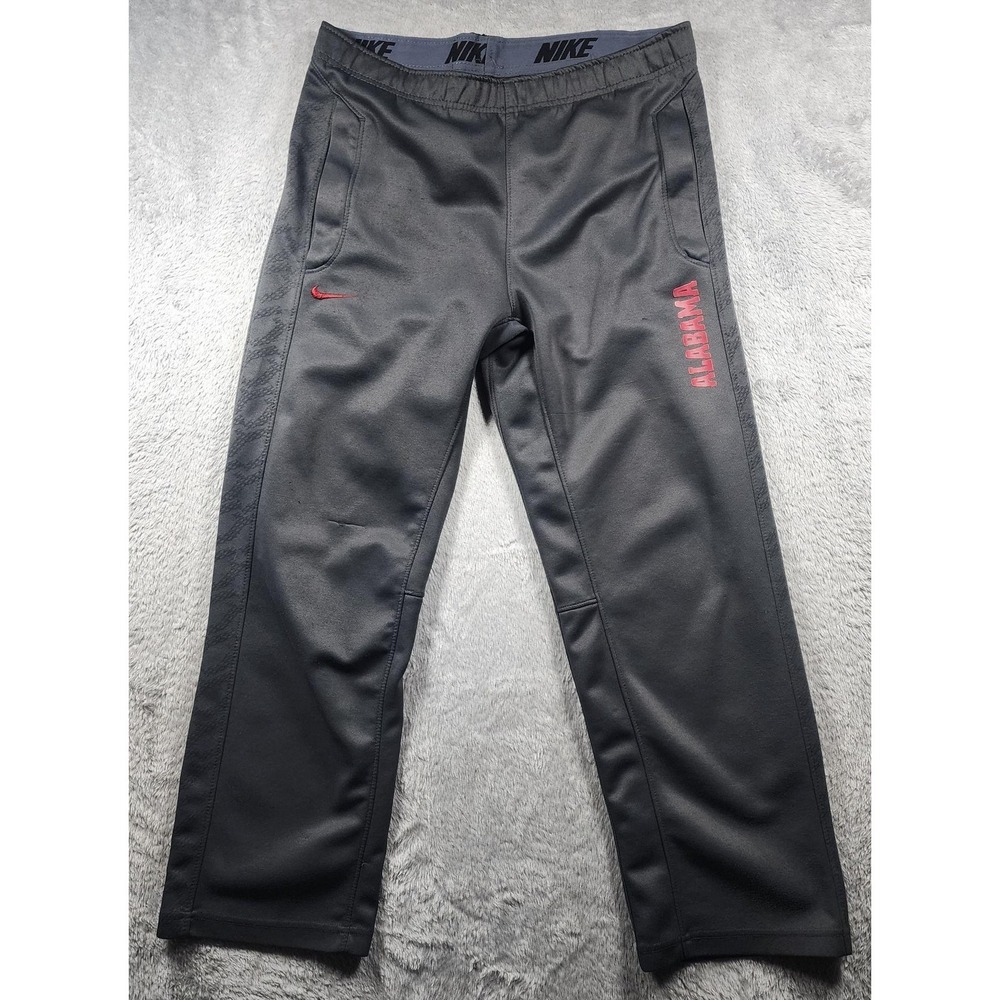 Nike Alabama Sweatpants Mens XL Gray Knit Crimson Tide Elastic Waist College